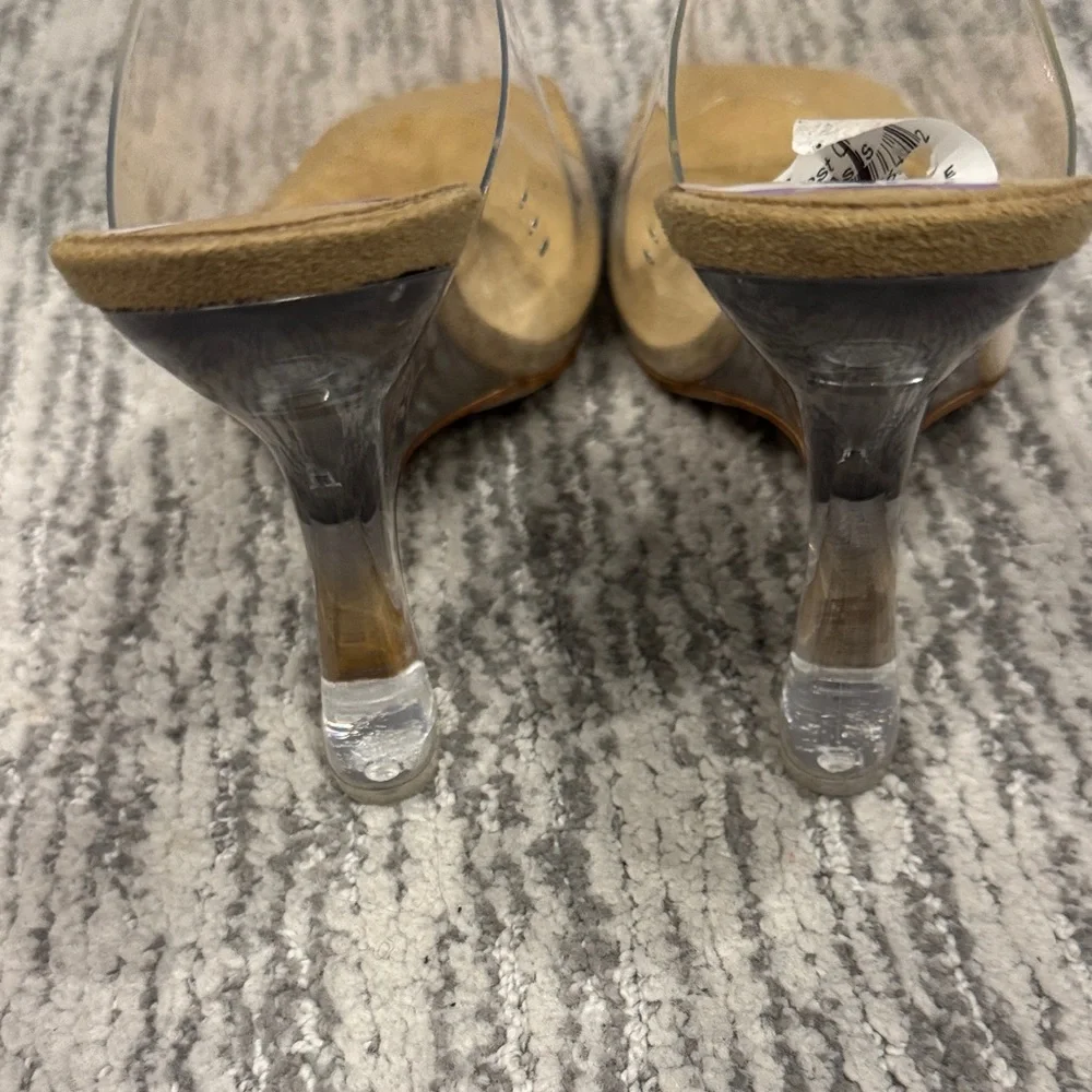 Jeffrey Campbell Transparent Heels with Tan Insole - Picture 7 of 7
